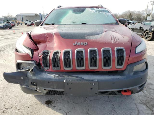 1C4PJMBS2EW185738 - 2014 JEEP CHEROKEE TRAILHAWK RED photo 5