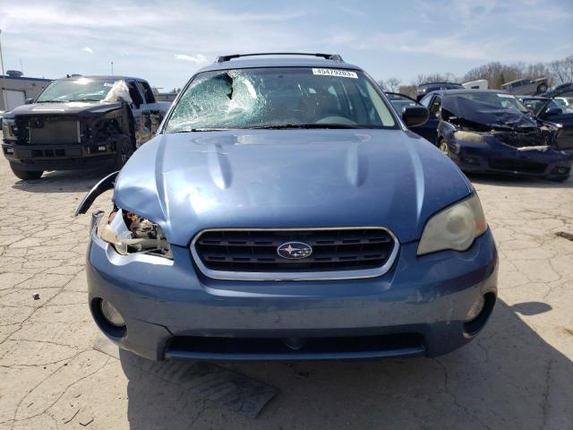 4S4BP61C277333233 - 2007 SUBARU LEGACY OUTBACK 2.5I BLUE photo 5