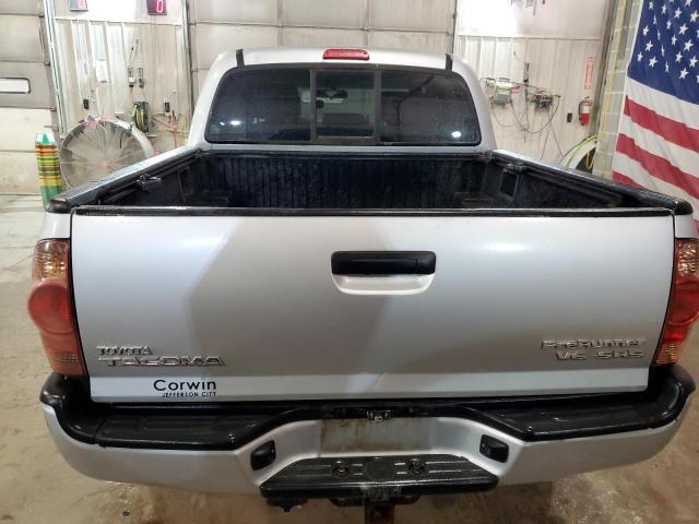 3TMJU62N88M052540 - 2008 TOYOTA TACOMA DOUBLE CAB PRERUNNER SILVER photo 6