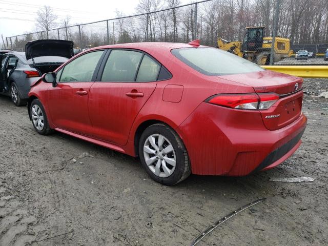 JTDEPRAE0LJ061430 - 2020 TOYOTA COROLLA LE RED photo 2