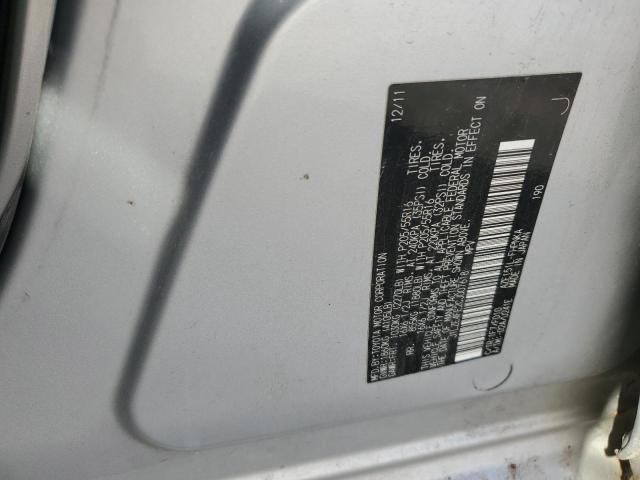 JTLZE4FE2CJ007618 - 2012 TOYOTA SCION XB 银色 照片 12