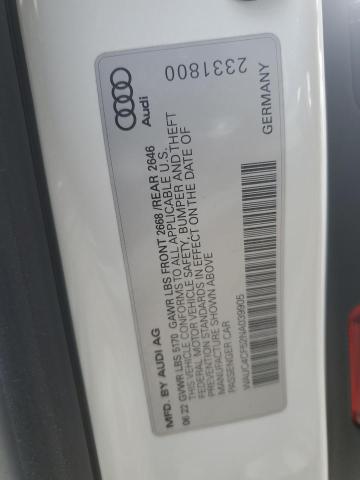 WAUC4CF52NA039905 - 2022 AUDI S5 PREMIUM PLUS თეთრი ფოტო 13
