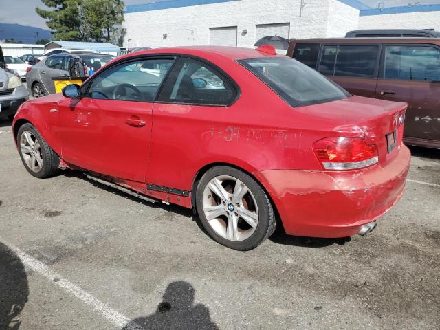 WBAUP73508VF08822 - 2008 BMW 128 I RED photo 2