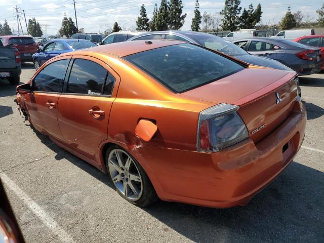 4A3AB76T17E040929 - 2007 MITSUBISHI GALANT RALLIART ORANGE photo 2