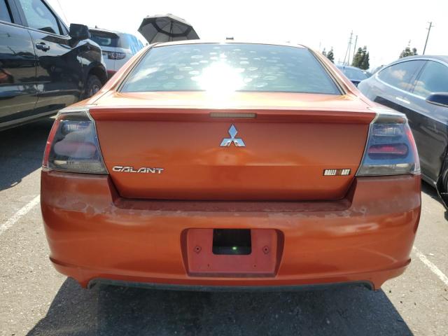 4A3AB76T17E040929 - 2007 MITSUBISHI GALANT RALLIART ORANGE photo 6