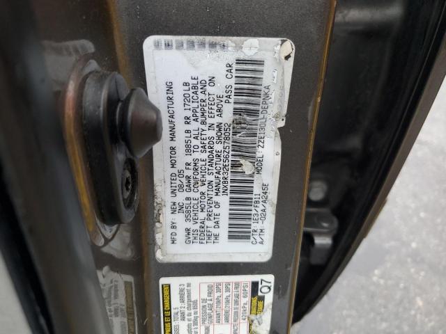 1NXBR32E56Z578052 - 2006 TOYOTA COROLLA CE GRAY photo 12