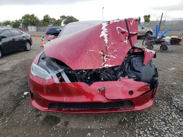 5YJSA1E68PF530060 - 2023 TESLA MODEL S 红色 照片 5