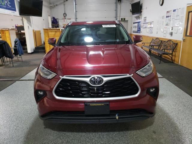 5TDHZRBH1LS510049 - 2020 TOYOTA HIGHLANDER XLE RED photo 5