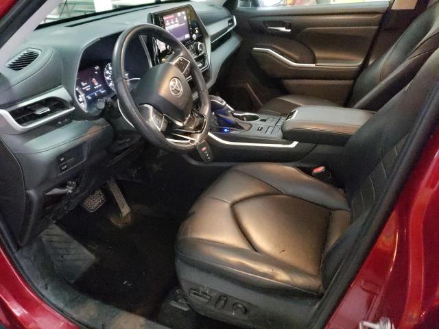 5TDHZRBH1LS510049 - 2020 TOYOTA HIGHLANDER XLE RED photo 7