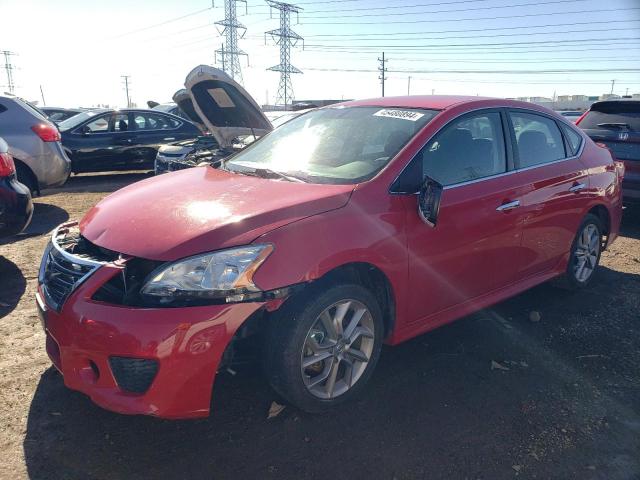 3N1AB7APXFY345833 - 2015 NISSAN SENTRA S RED photo 1