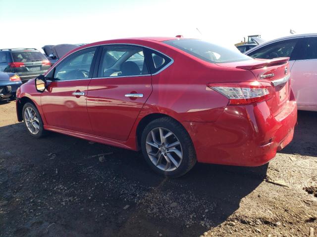 3N1AB7APXFY345833 - 2015 NISSAN SENTRA S RED photo 2