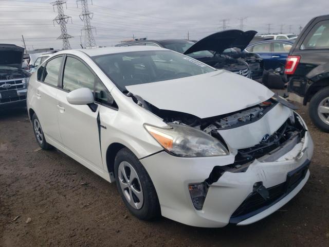 JTDKN3DU6D0343619 - 2013 TOYOTA PRIUS WHITE photo 4