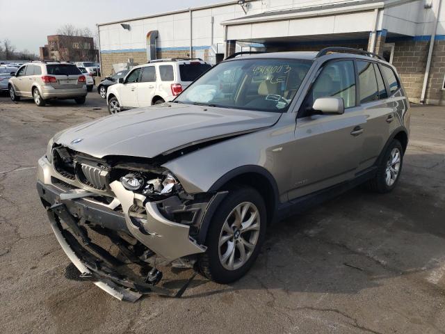 WBXPC93409WJ30298 - 2009 BMW X3 XDRIVE30I GOLD photo 1