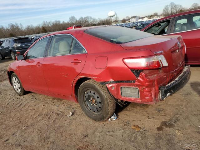 4T1BE46K67U121821 - 2007 TOYOTA CAMRY CE RED photo 2