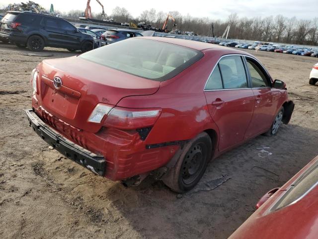 4T1BE46K67U121821 - 2007 TOYOTA CAMRY CE RED photo 3