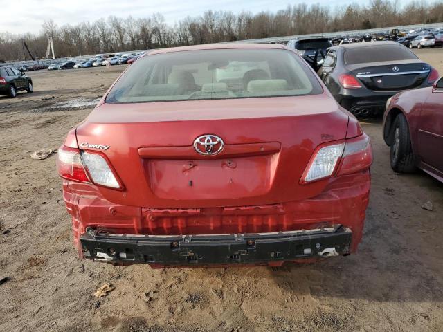 4T1BE46K67U121821 - 2007 TOYOTA CAMRY CE RED photo 6