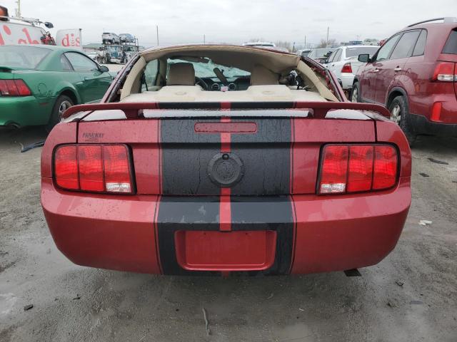 1ZVFT80N965212917 - 2006 FORD MUSTANG MAROON photo 6