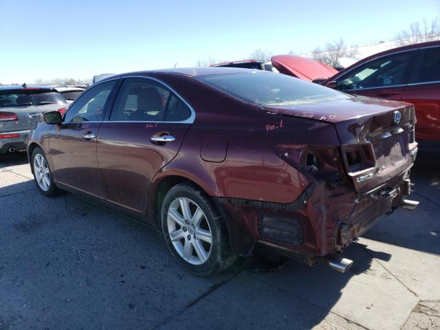 JTHBJ46G282227044 - 2008 LEXUS ES 350 BURGUNDY photo 2