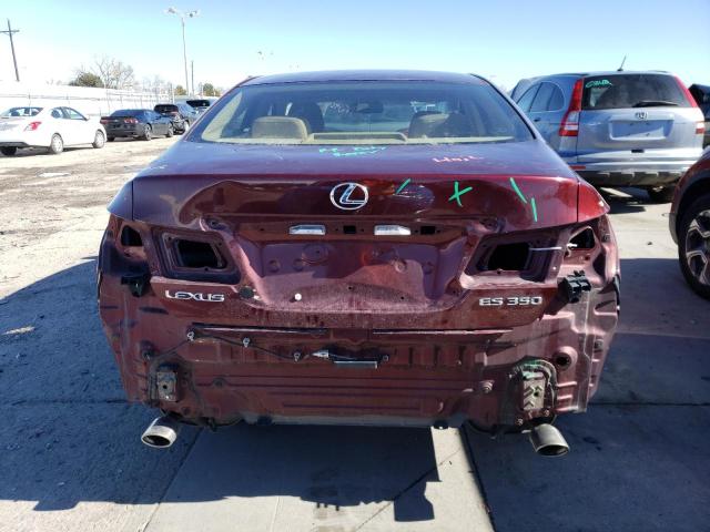 JTHBJ46G282227044 - 2008 LEXUS ES 350 BURGUNDY photo 6