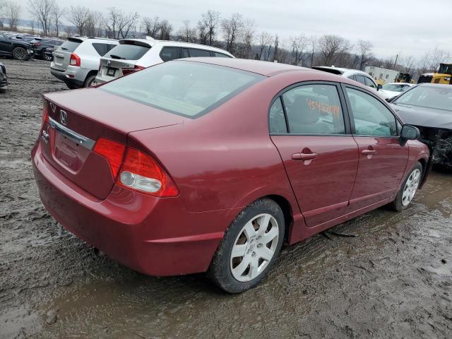 2HGFA1F57BH544365 - 2011 HONDA CIVIC LX RED photo 3