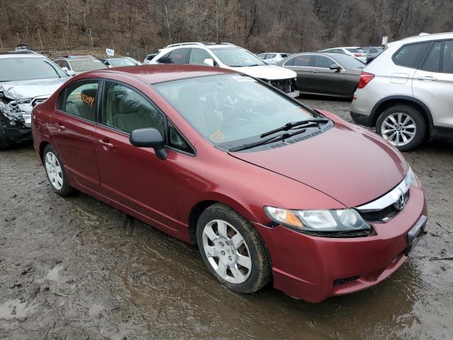 2HGFA1F57BH544365 - 2011 HONDA CIVIC LX RED photo 4