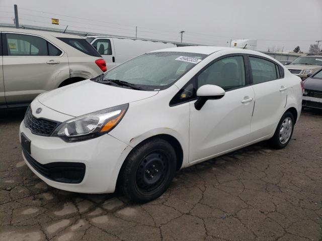 KNADM4A36C6084541 - 2012 KIA RIO LX WHITE photo 1