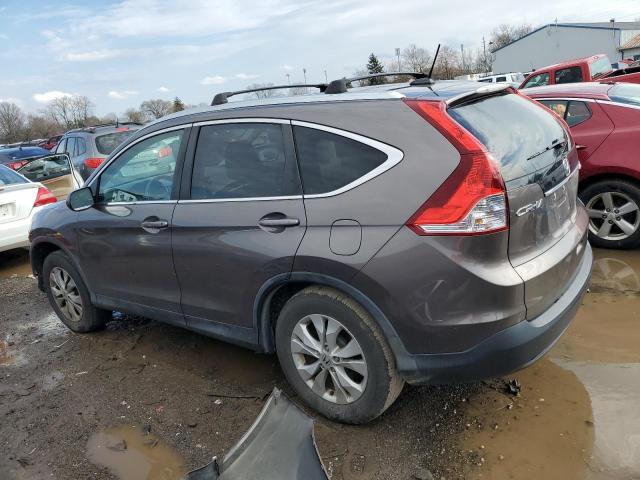 2HKRM4H72EH670423 - 2014 HONDA CR-V EXL GRAY photo 2