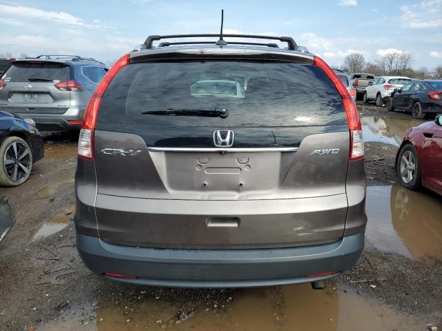 2HKRM4H72EH670423 - 2014 HONDA CR-V EXL GRAY photo 6