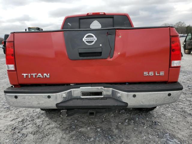 1N6AA07A45N545495 - 2005 NISSAN TITAN XE RED photo 6