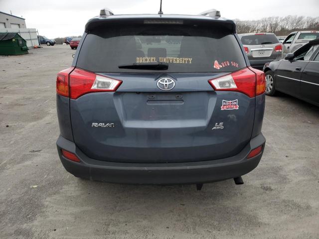 JTMBFREVXDD028533 - 2013 TOYOTA RAV4 LE BLUE photo 6