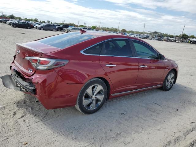 KMHE34L10GA017650 - 2016 HYUNDAI SONATA HYBRID RED photo 3