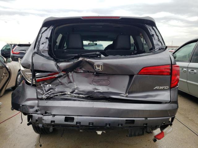 5FNYF6H55JB053316 - 2018 HONDA PILOT EXL GRAY photo 6