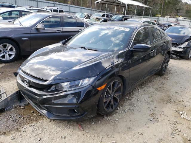 2HGFC2F86LH579796 - 2020 HONDA CIVIC SPORT BLACK photo 2