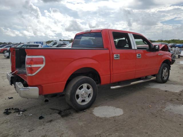 1FTFW1CF1BFB71564 - 2011 FORD F150 SUPERCREW RED photo 3