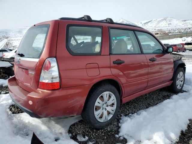 JF1SG63608H710073 - 2008 SUBARU FORESTER 2.5X RED photo 3