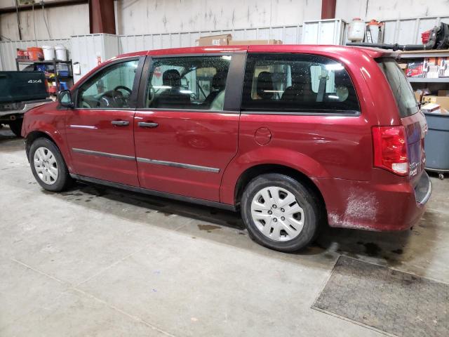 2C4RDGBG2ER136383 - 2014 DODGE GRAND CARA SE RED photo 2