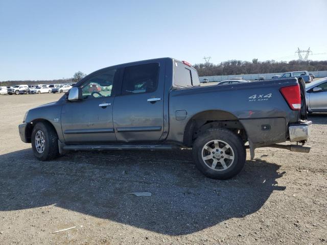 1N6AA07B24N557197 - 2004 NISSAN TITAN XE GRAY photo 2