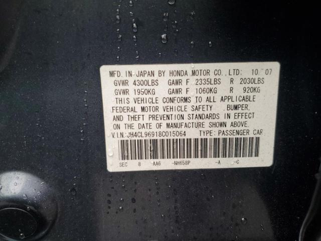 JH4CL96918C015064 - 2008 ACURA TSX GRAY photo 13