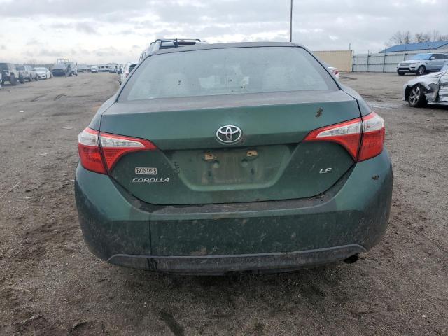 5YFBURHE0GP367031 - 2016 TOYOTA COROLLA L GREEN photo 6