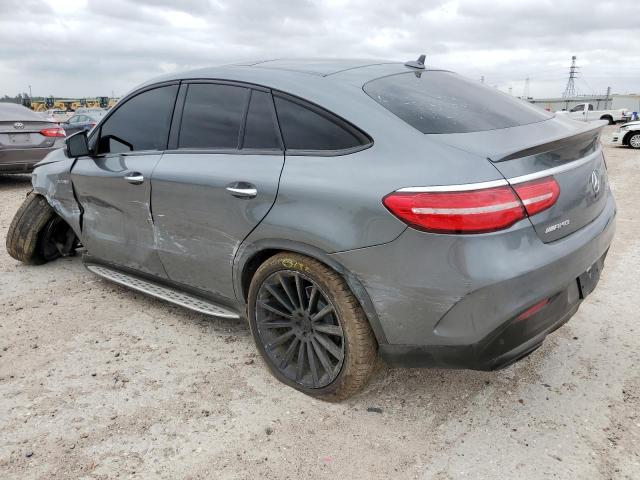 4JGED6EB1KA154782 - 2019 MERCEDES-BENZ GLE COUPE 43 AMG GRAY photo 2