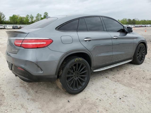 4JGED6EB1KA154782 - 2019 MERCEDES-BENZ GLE COUPE 43 AMG GRAY photo 3