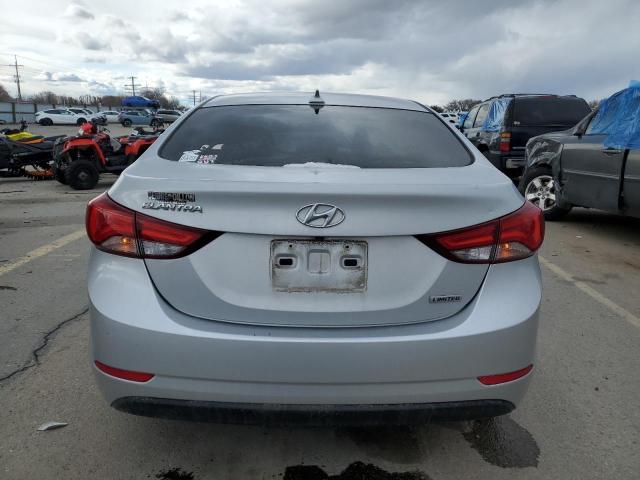 KMHDH4AE3FU394683 - 2015 HYUNDAI ELANTRA SE SILVER photo 6