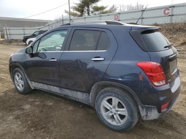 3GNCJLSB3KL281251 - 2019 CHEVROLET TRAX 1LT BLUE photo 2