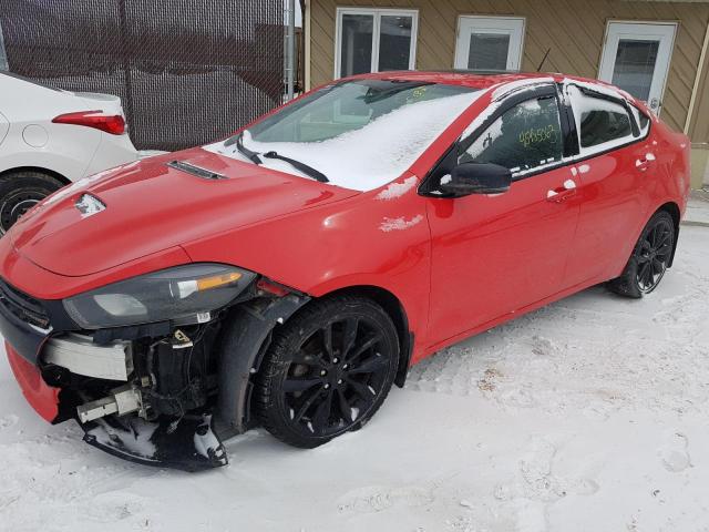 1C3CDFGB4GD816678 - 2016 DODGE DART GT SPORT RED photo 1