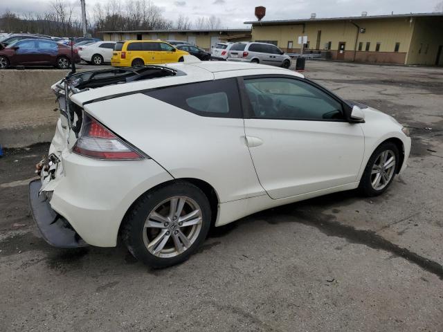 JHMZF1C65BS013618 - 2011 HONDA CR-Z EX WHITE photo 3