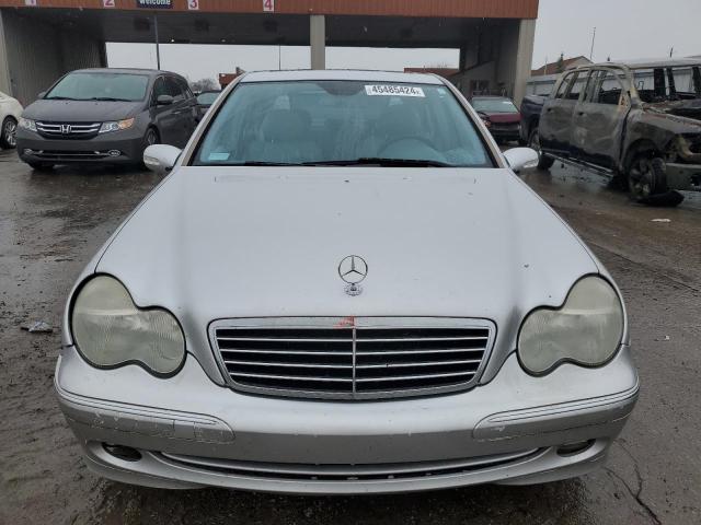 WDBRF40J24F447534 - 2004 MERCEDES-BENZ C 230K SPORT SEDAN SILVER photo 5