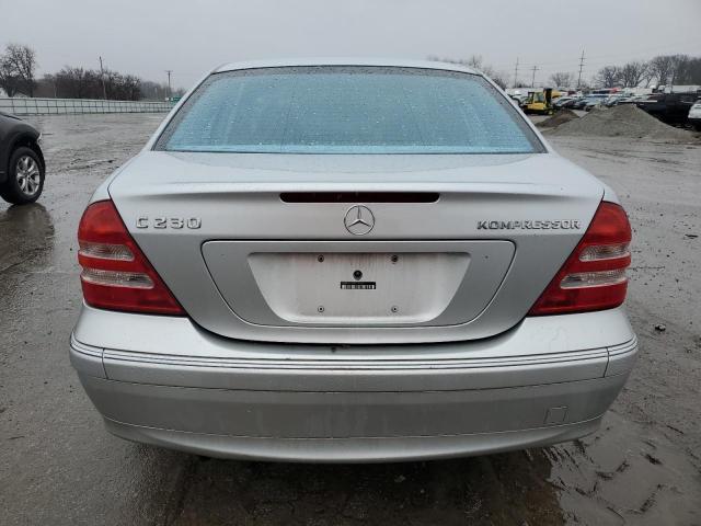 WDBRF40J24F447534 - 2004 MERCEDES-BENZ C 230K SPORT SEDAN SILVER photo 6