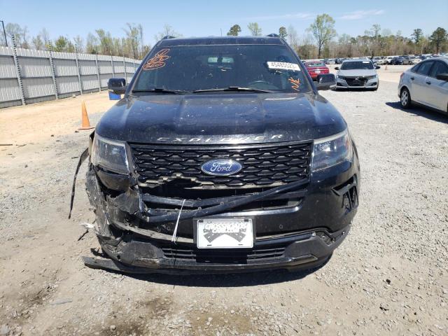 1FM5K8GT3JGB27456 - 2018 FORD EXPLORER SPORT BLACK photo 5