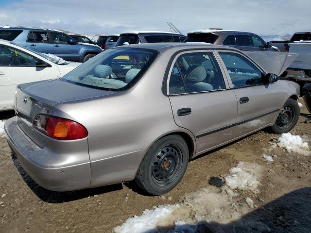 1NXBR12E91Z475228 - 2001 TOYOTA COROLLA CE BEIGE photo 3