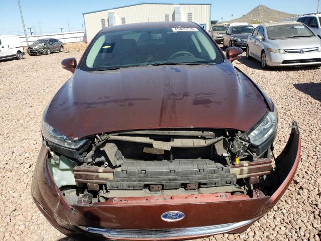 3FA6P0RUXFR172370 - 2015 FORD FUSION TITANIUM HEV BURGUNDY photo 5